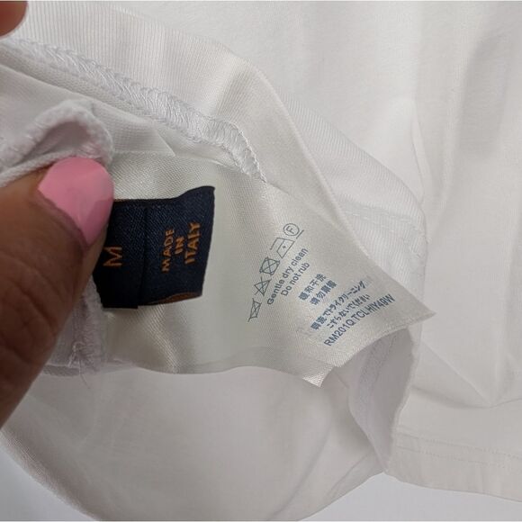 Louis Vuitton White Short Sleeve Tee Retro Design - Picture 6 of 7